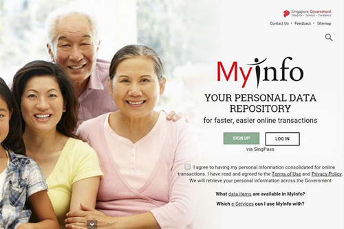 MyInfo splash screen