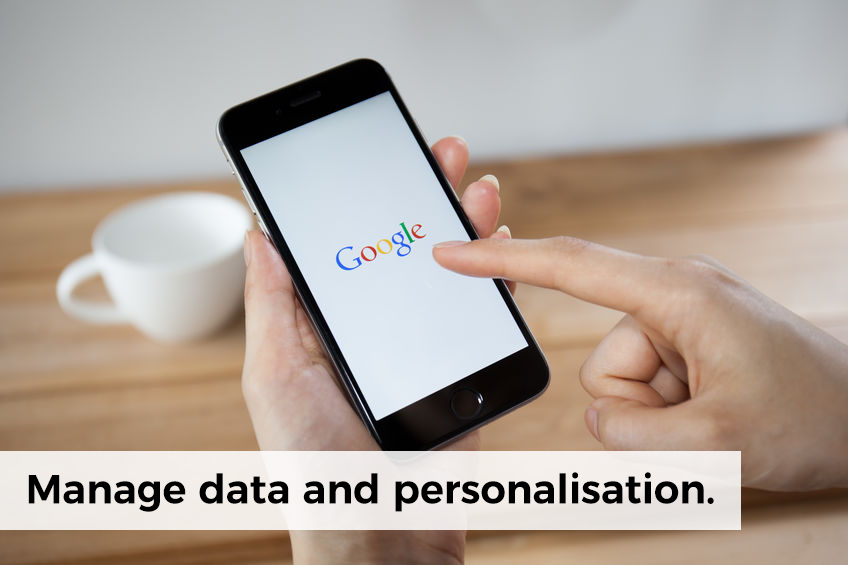 Managing your data and personalisation is one way to stop cookies from tracking you